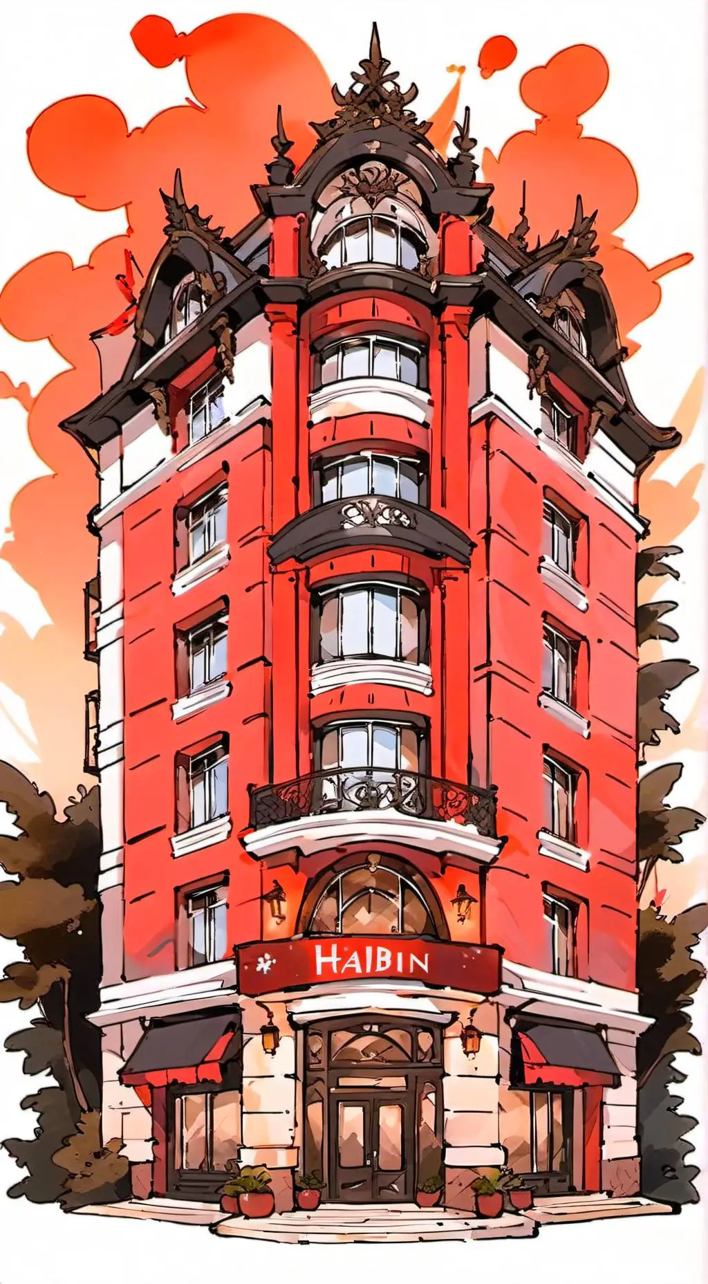 ai character: HH AND HB MEET background