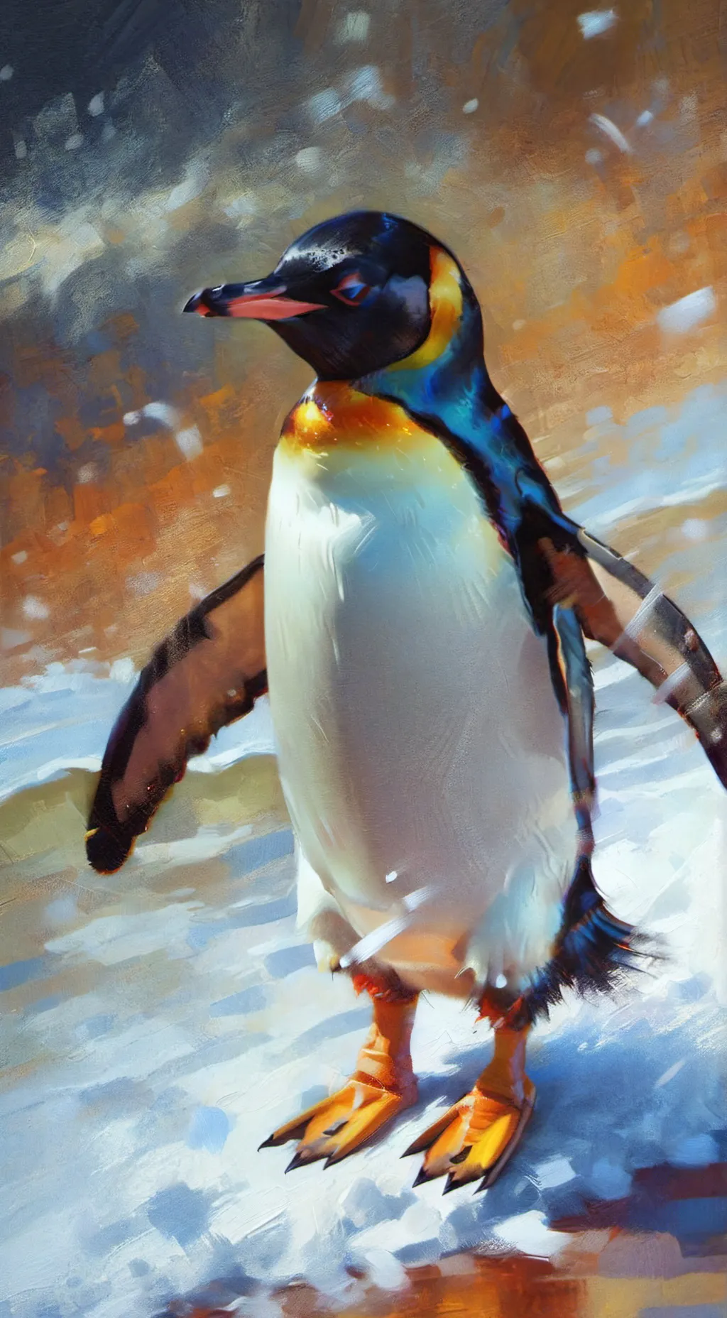 ai character: missle penguin background