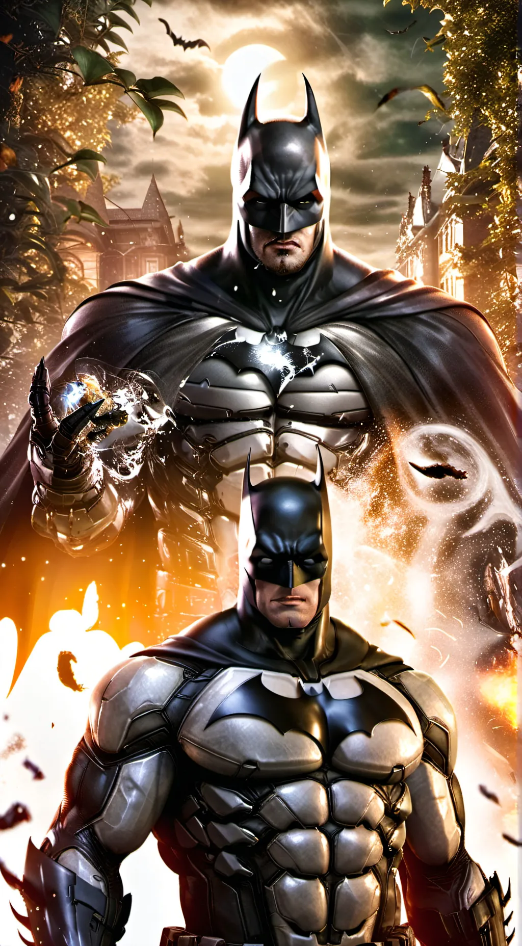 ai character: batman asylum background