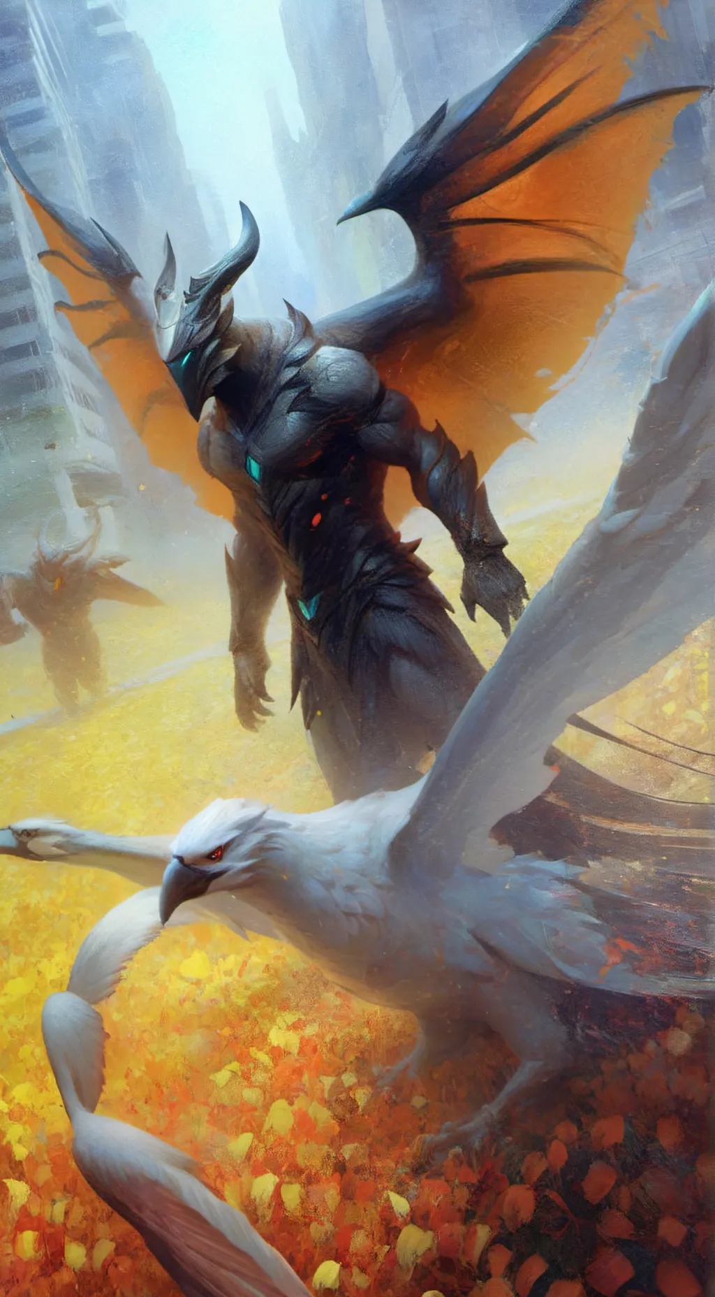 ai character: monster ice background