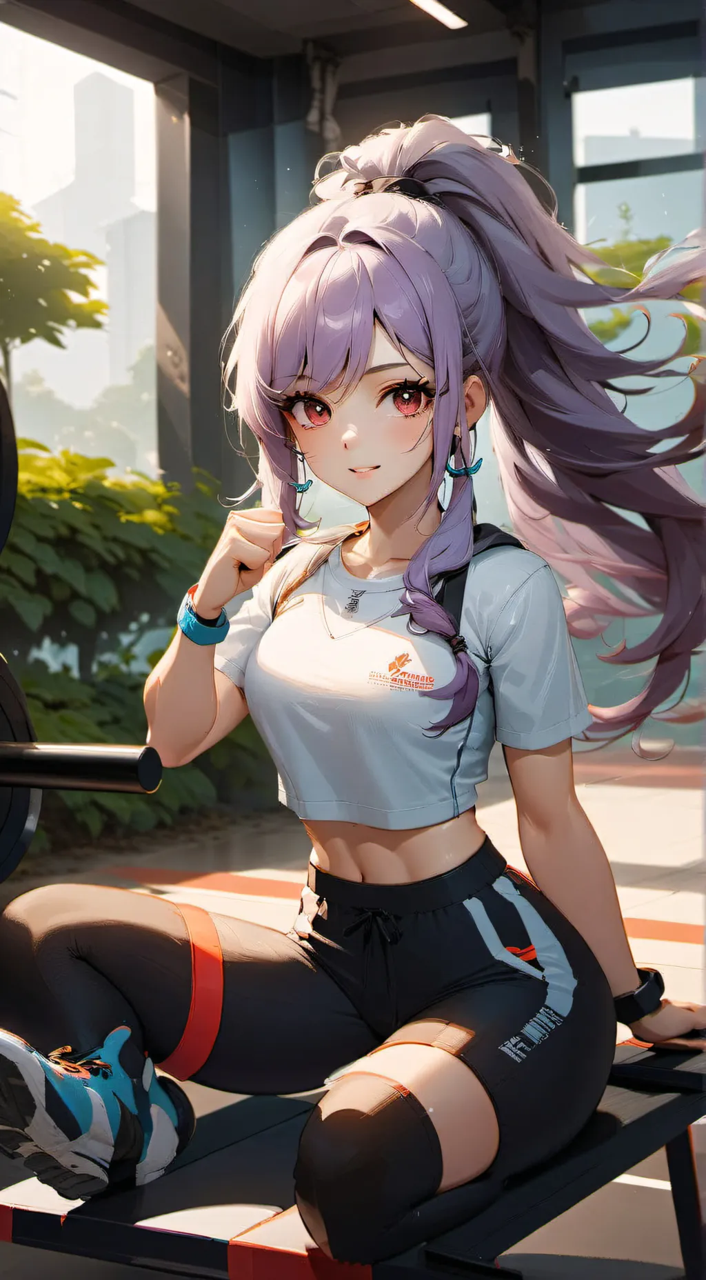 ai character: rose background