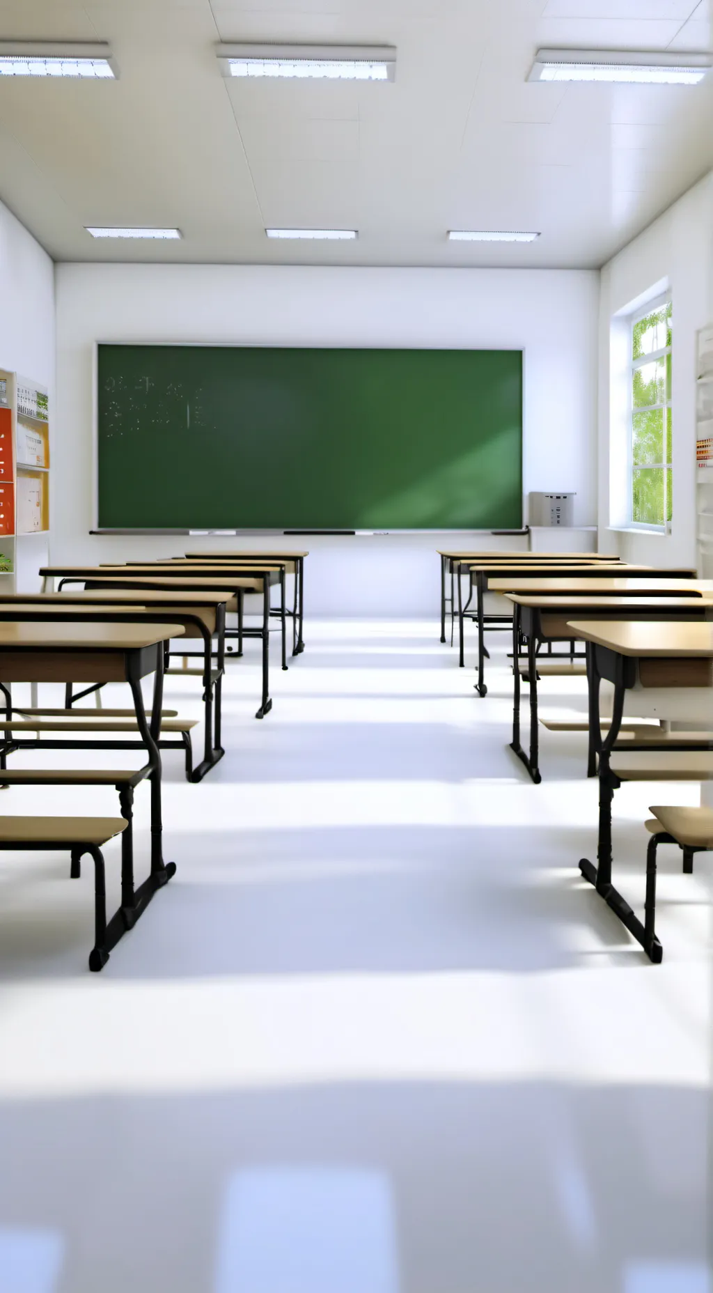 ai character: NU school pick me background