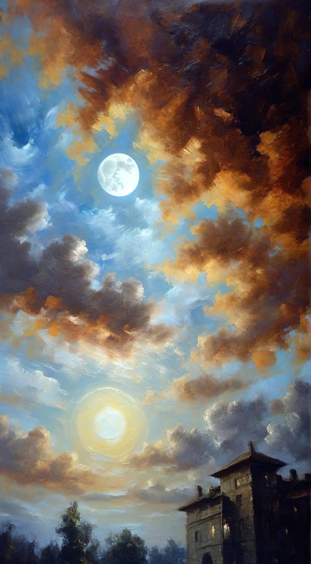 ai character: combat in the sky background