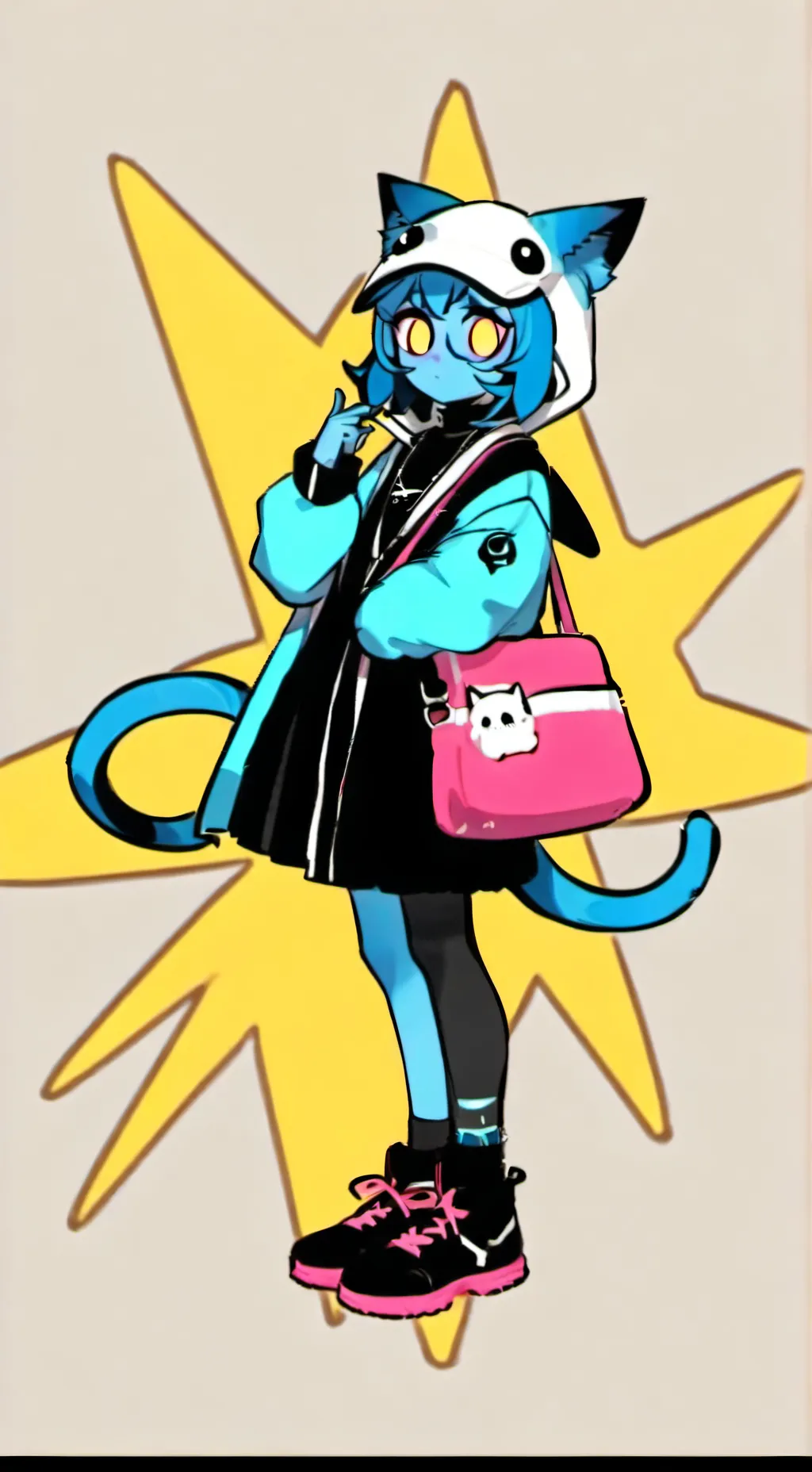 ai character: Mimi psycho cuties background