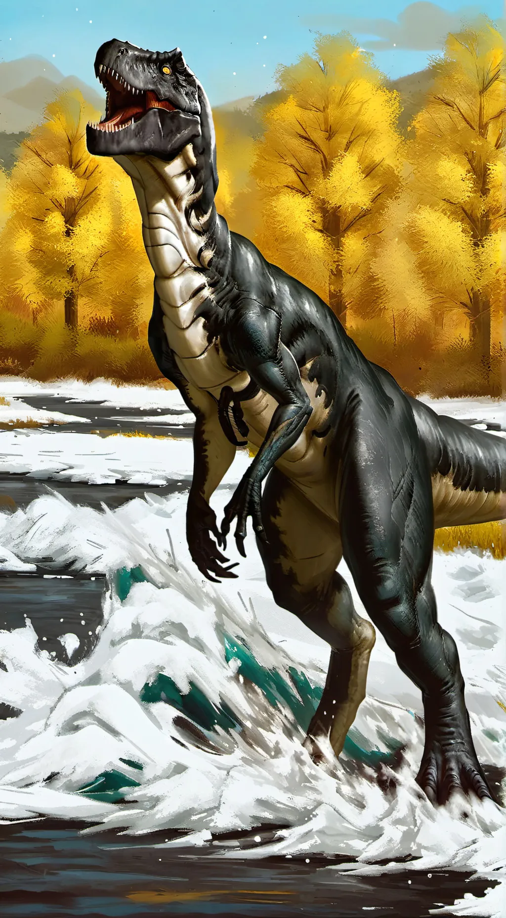ai character: indoraptor background