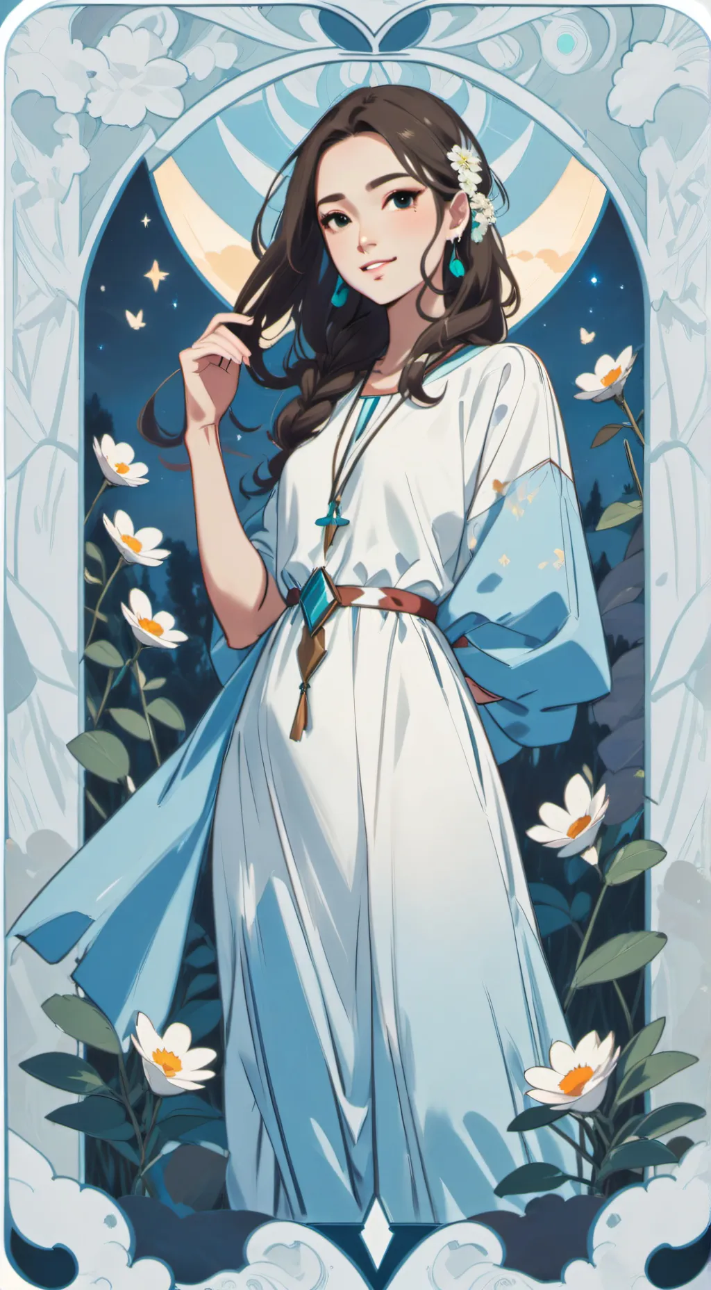 ai character: luna background