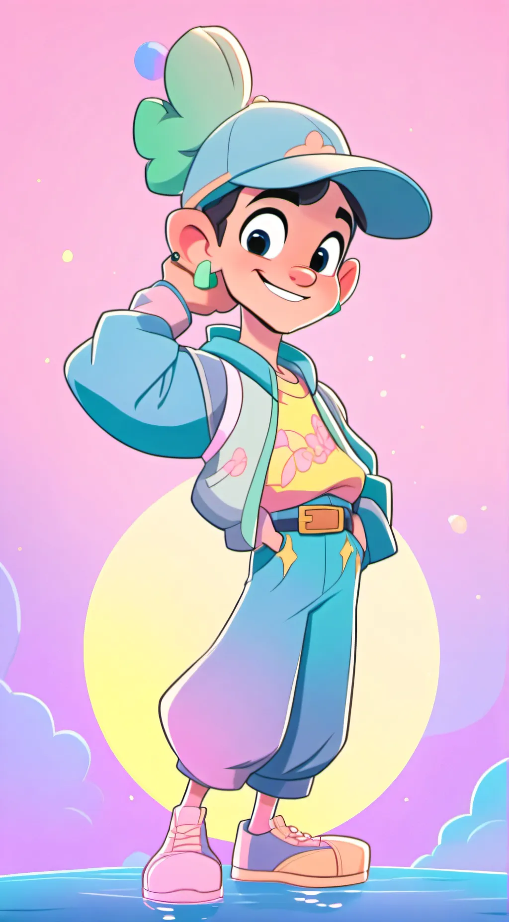 ai character: Finish the lyrics  background