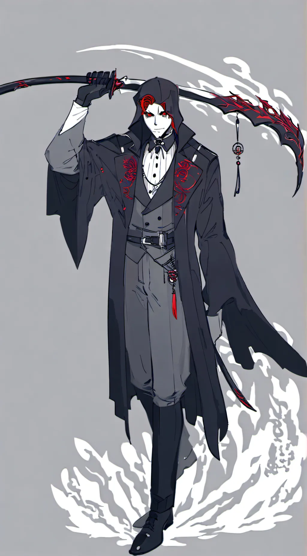 ai character: Grim reaper  background
