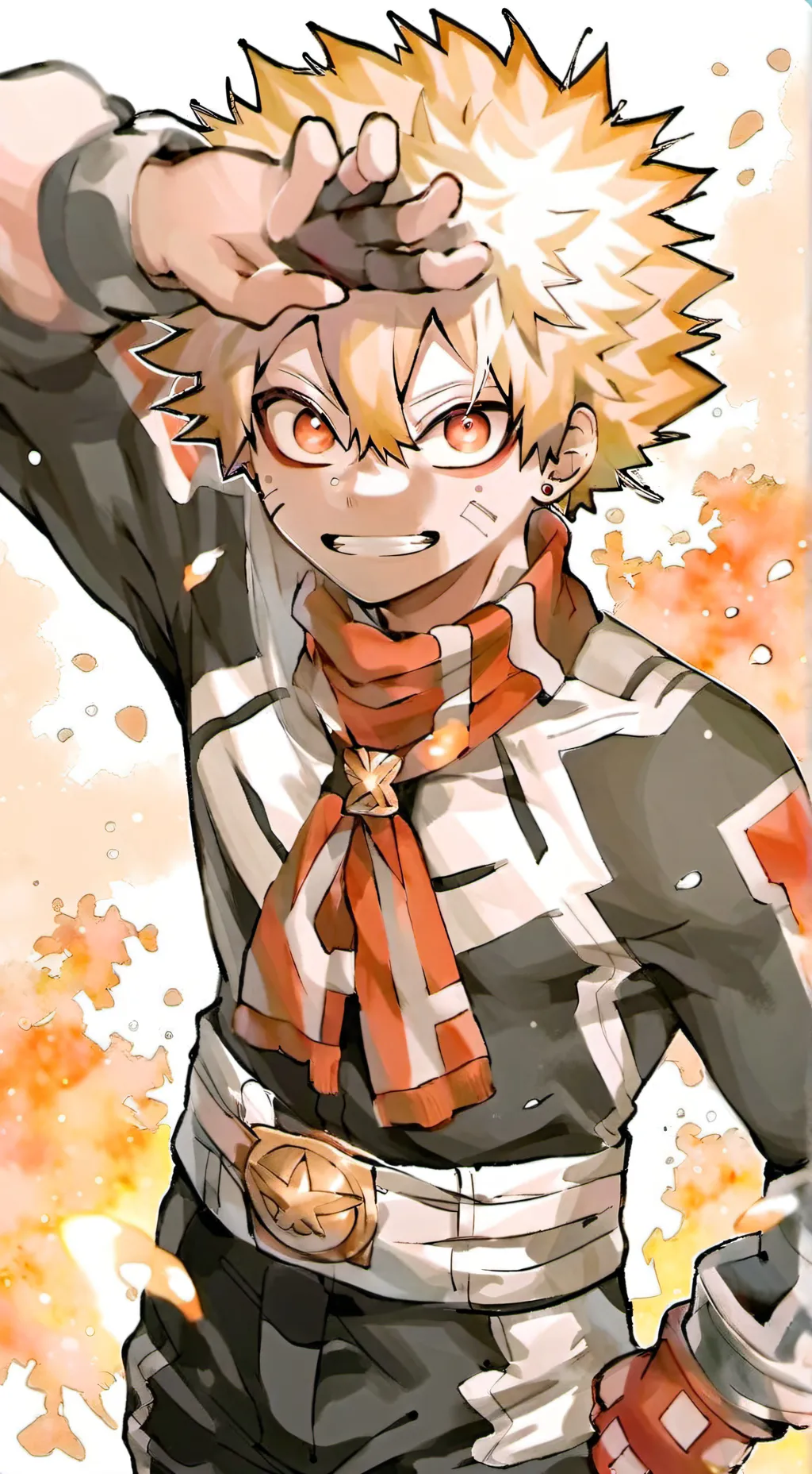 ai character: bakugo A-1  background