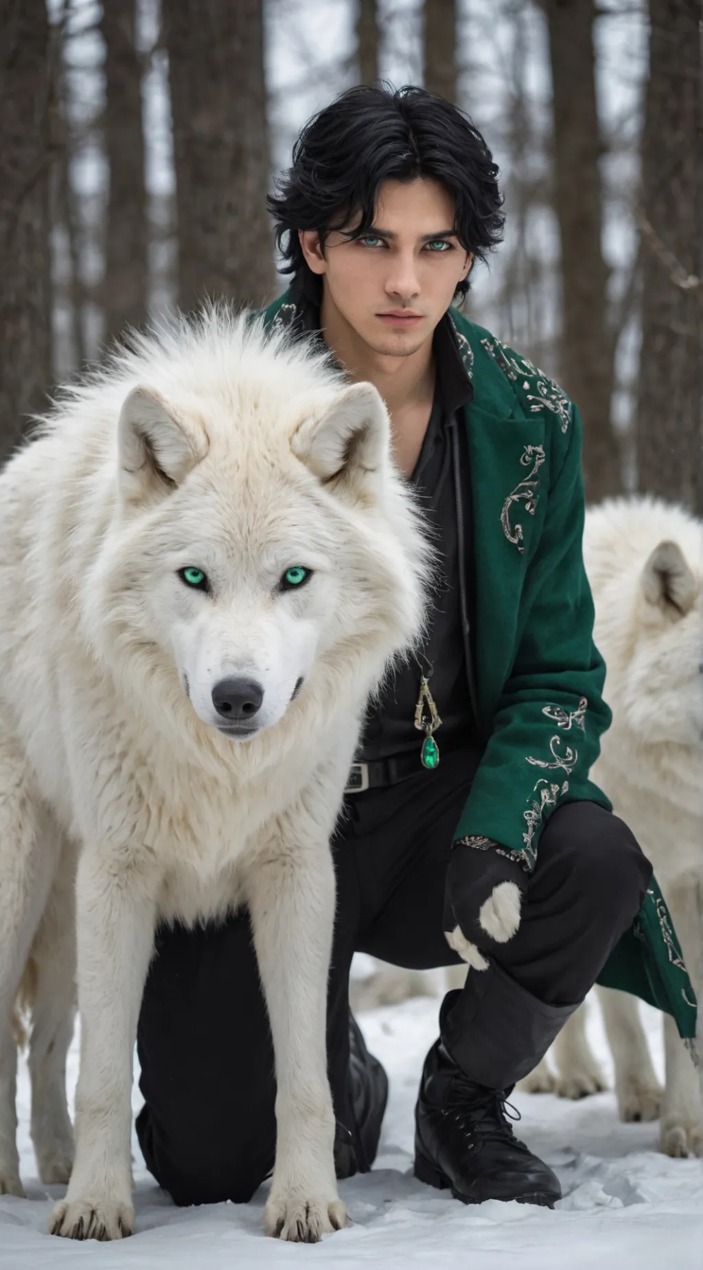 ai character: Moon background