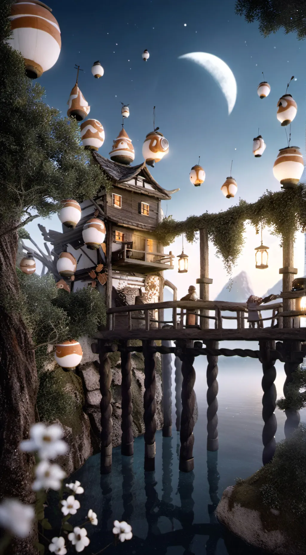 ai character: Spunki en la noche background