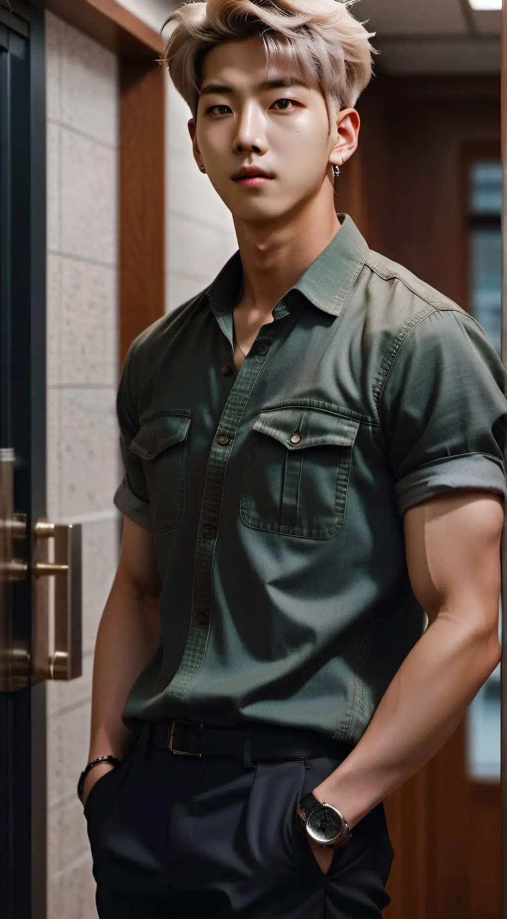 ai character: Bon-Hwa Yun  background