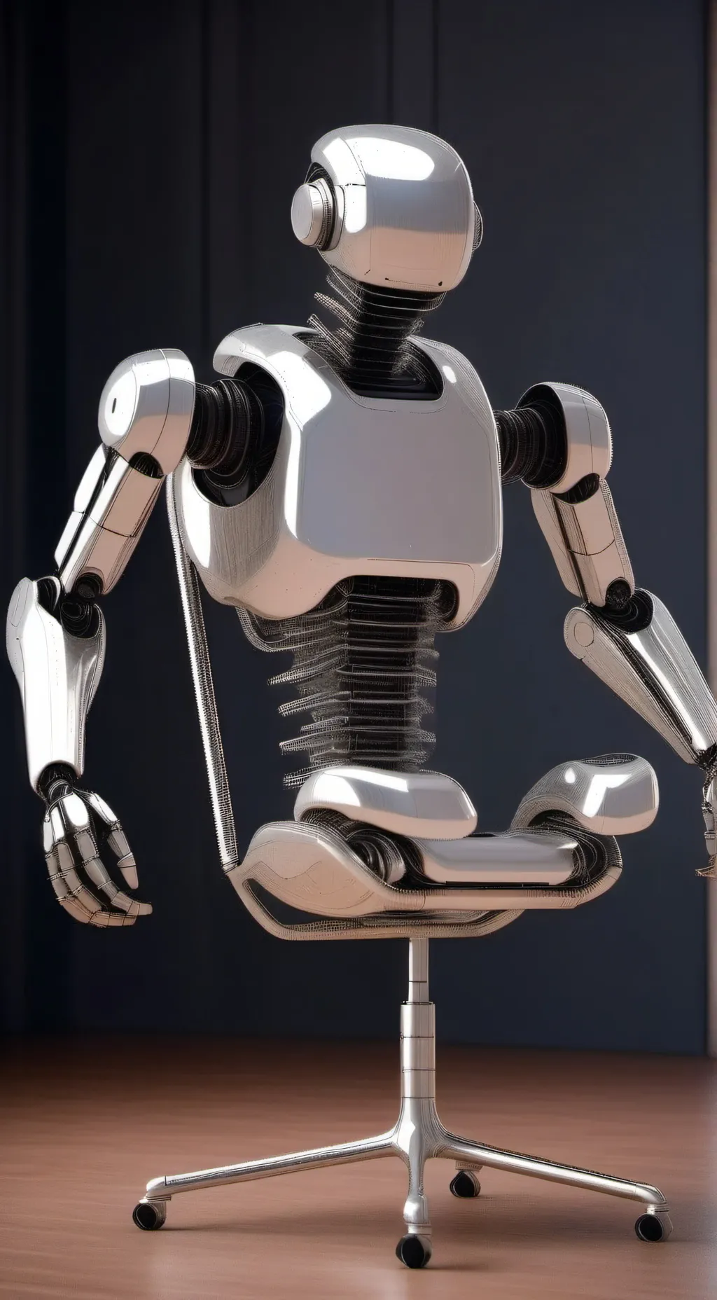 ai character: Tickle chair robot background
