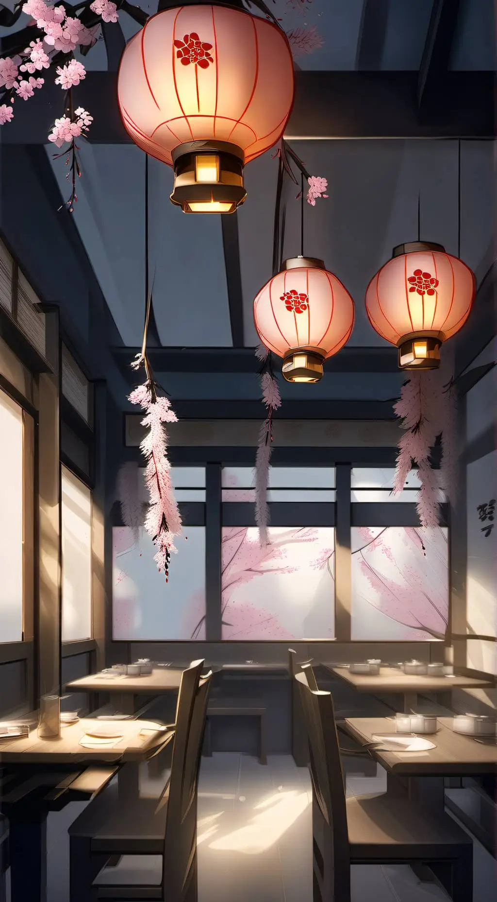 ai character: Pro. H 🍴restaurant background