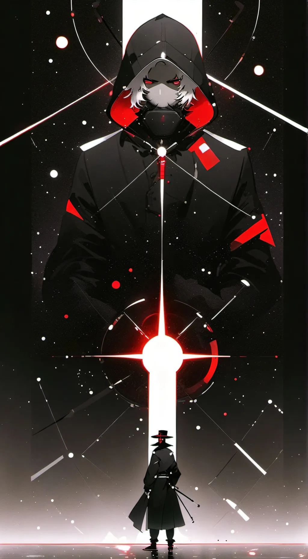 ai character: sg but snow>:3 background