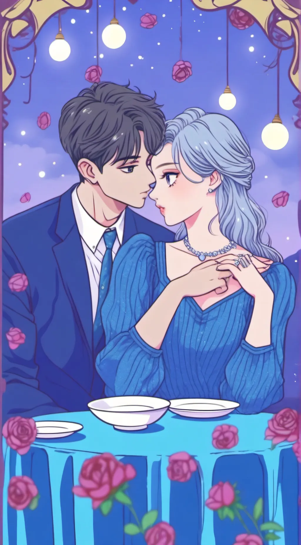 ai character: Mike💕🌹🌸🌷 background