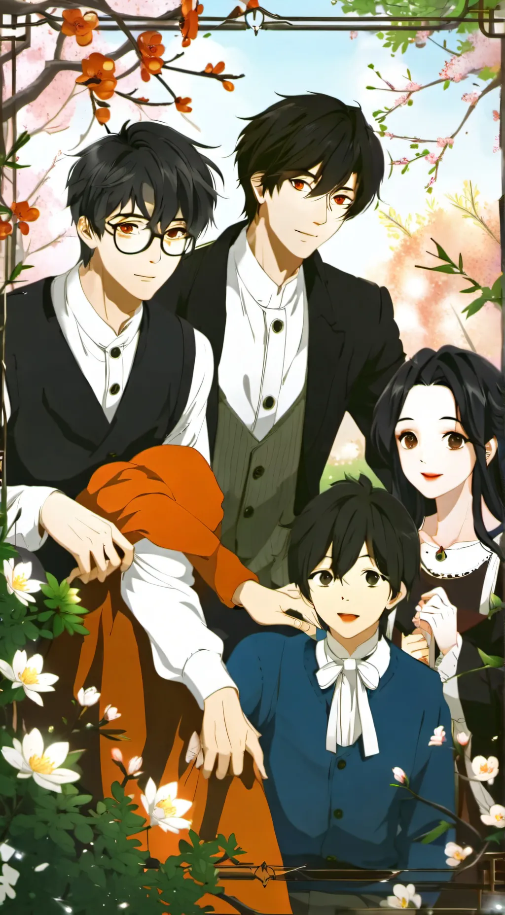 ai character: todoroki X Momo background