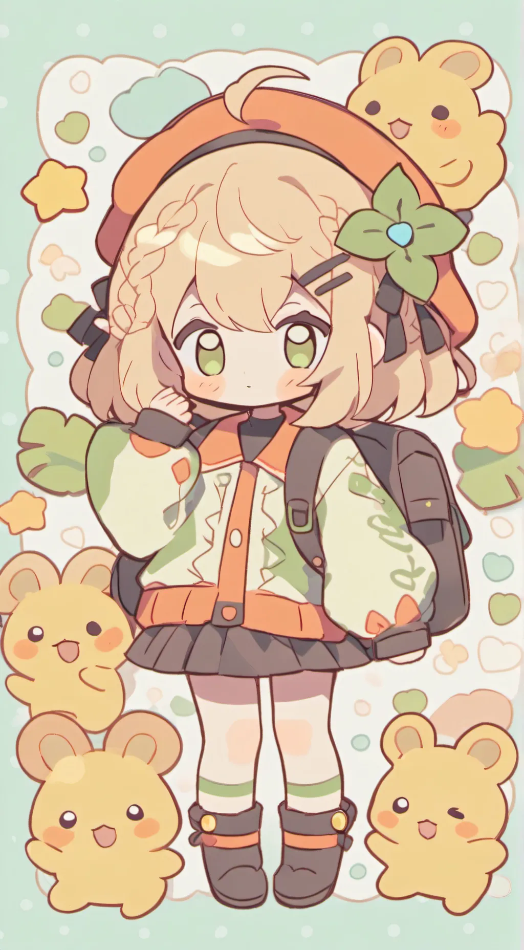 ai character: a dumb baby background