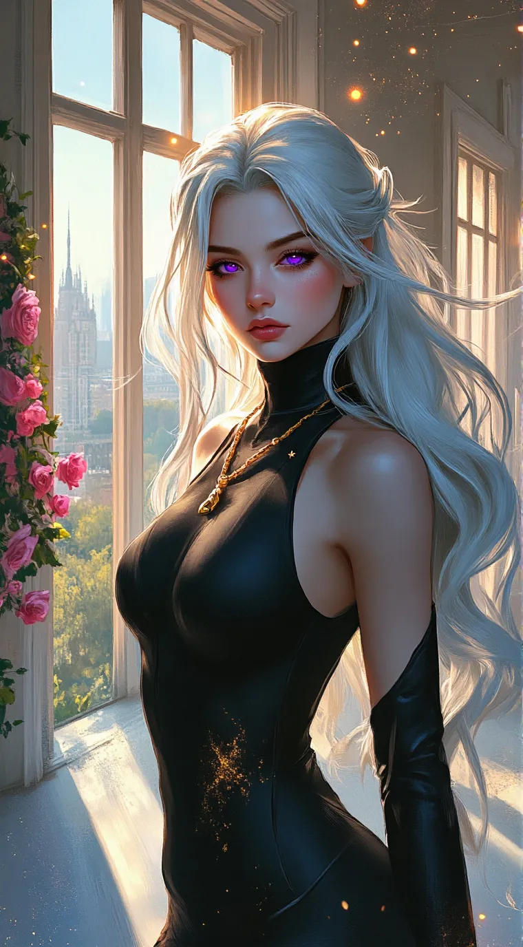 ai character: Roseflare background