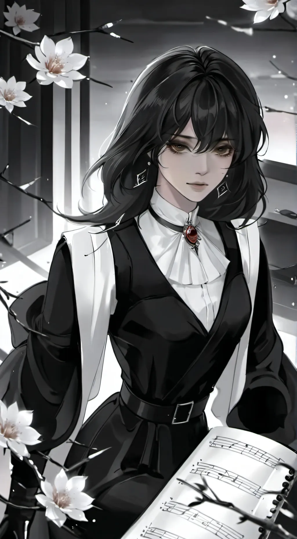 ai character: Rose background