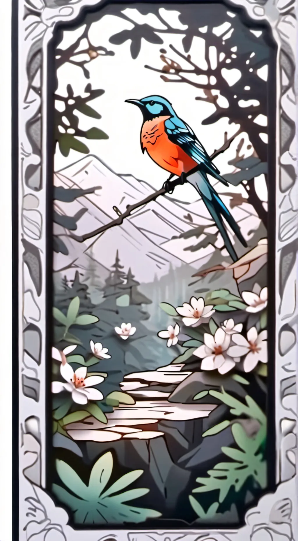 ai character: Gray  background