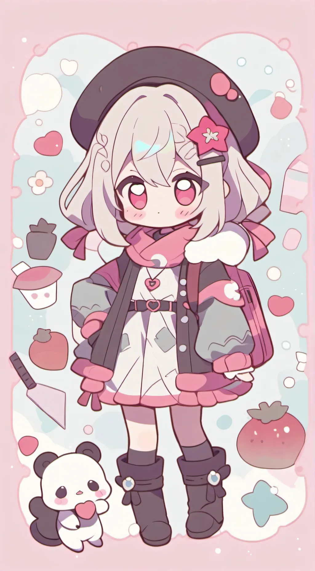 ai character: Niña tonta background