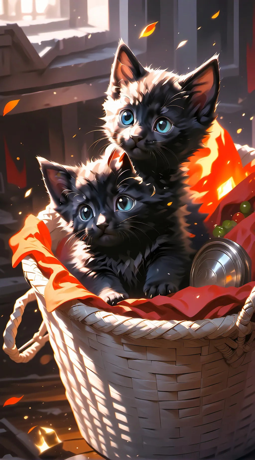 ai character: Theo and Milly background