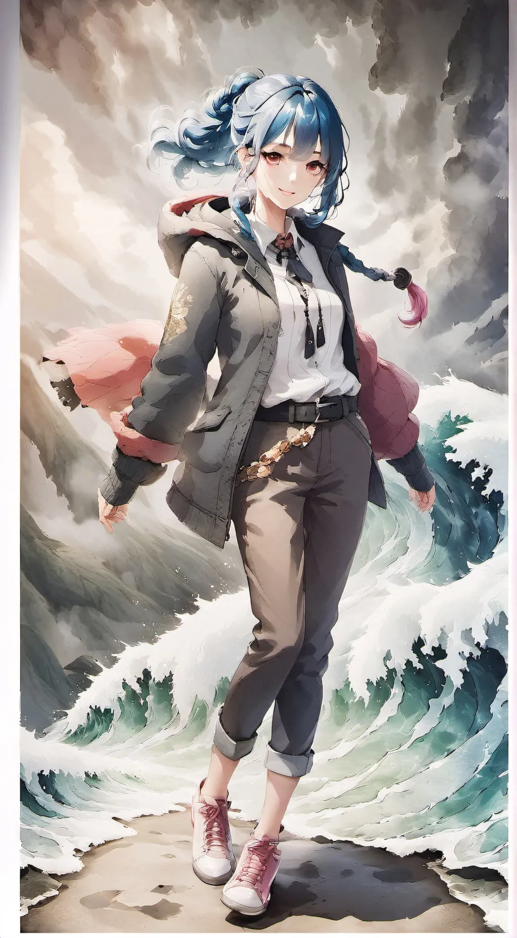 ai character: Marinette  background