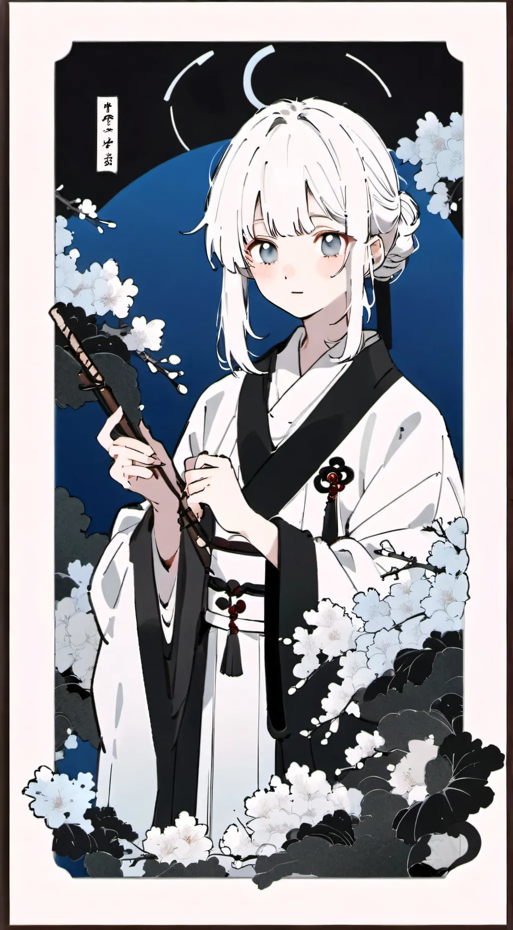 ai character: 川雪 background