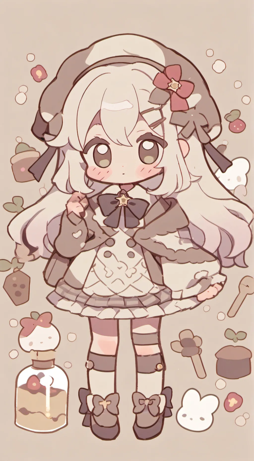 ai character: Cross and Luna  background