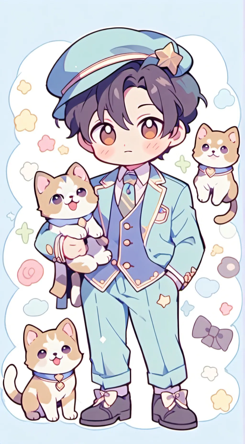 ai character: amor hermoso background