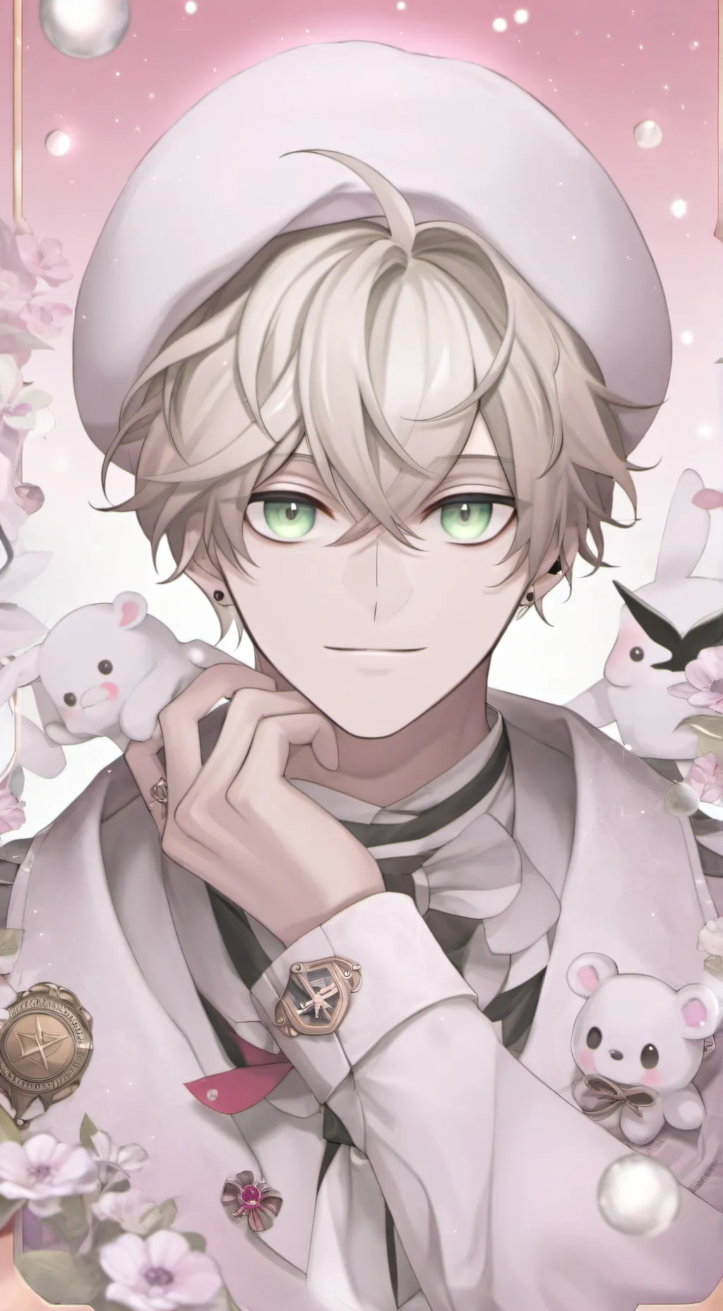 ai character: °•♧David♧•° background