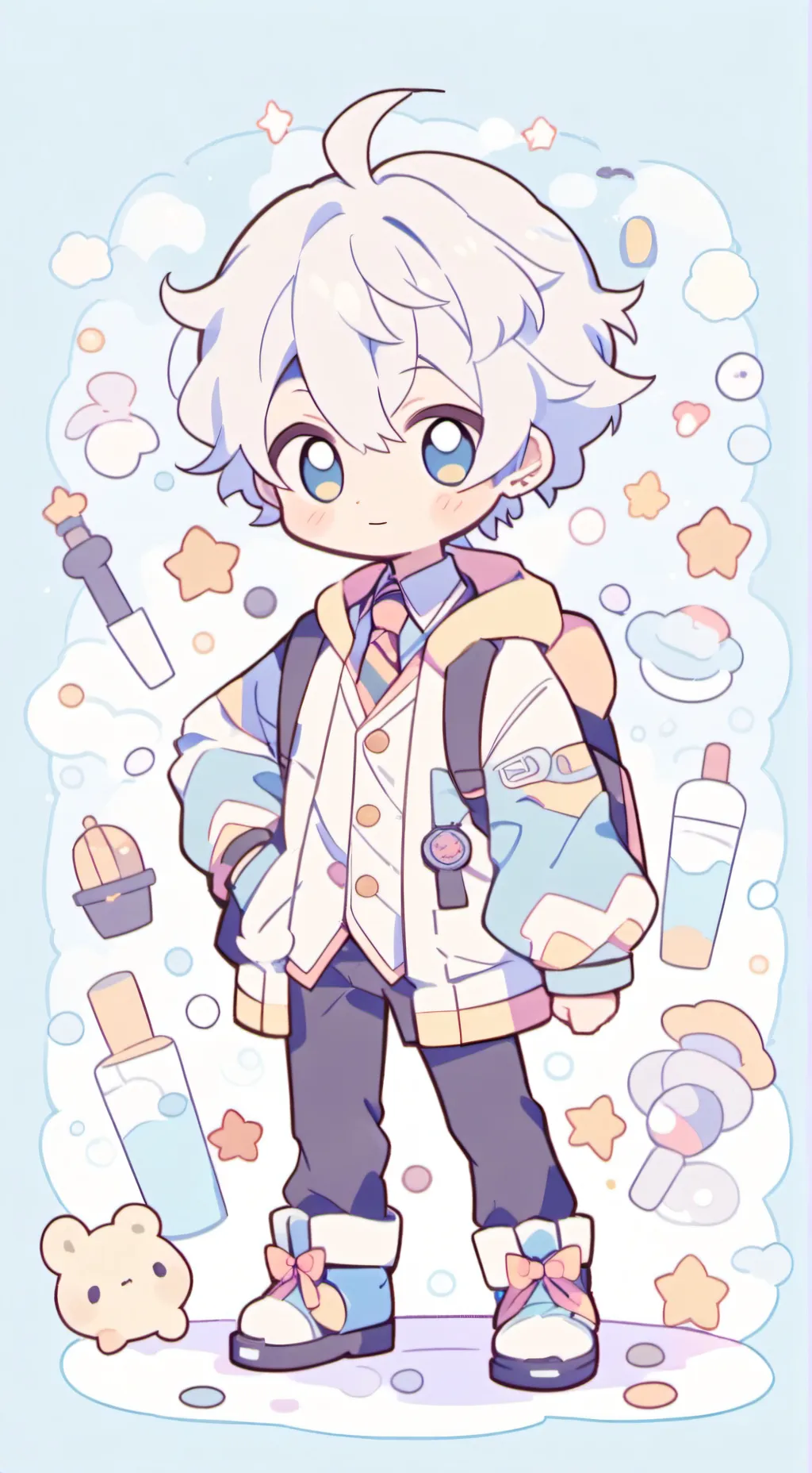 ai character: Stefano- antonella background