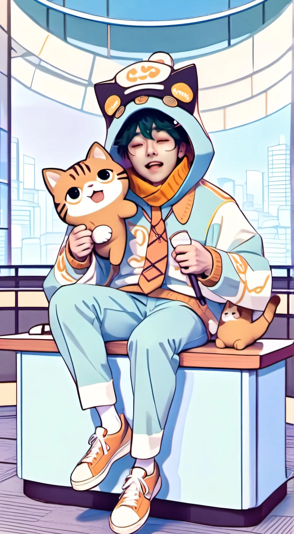 ai character: Big bang background