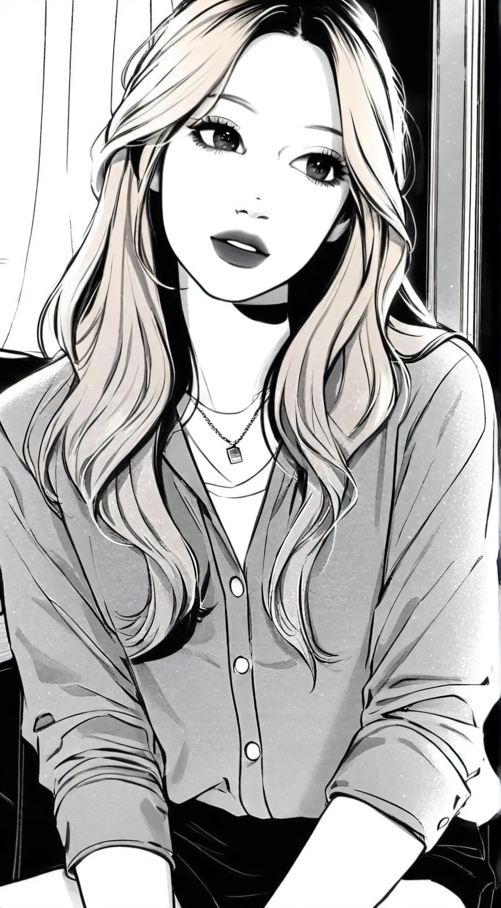 ai character: Lana rae~ background