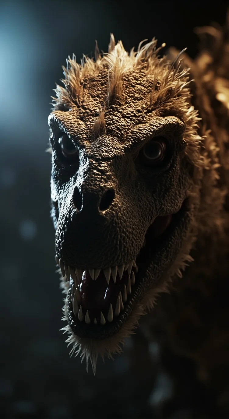 ai character: realistic t rex background