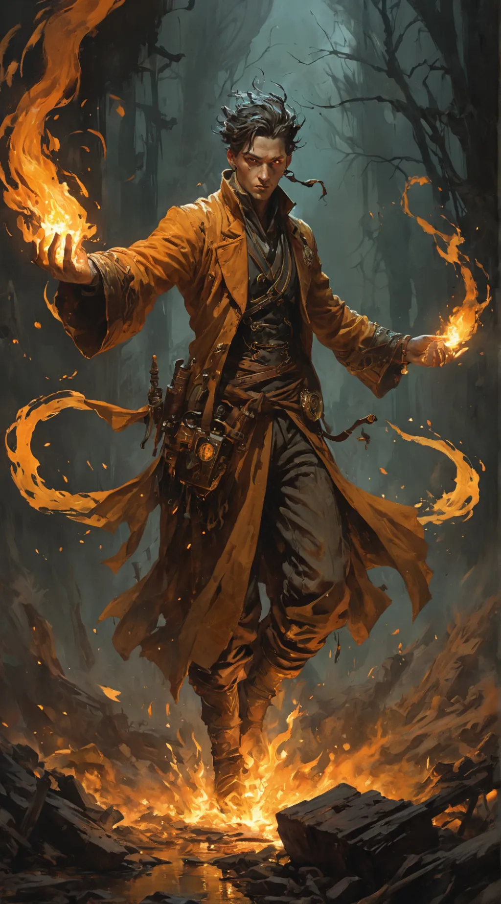 ai character: Ash background