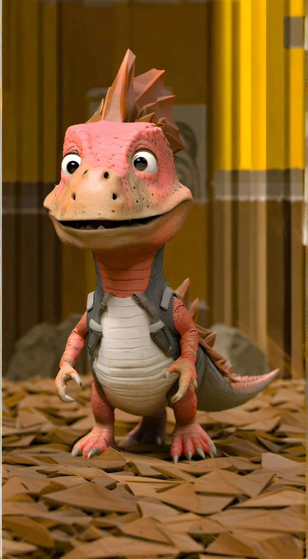 ai character: Baby Sinclair  background