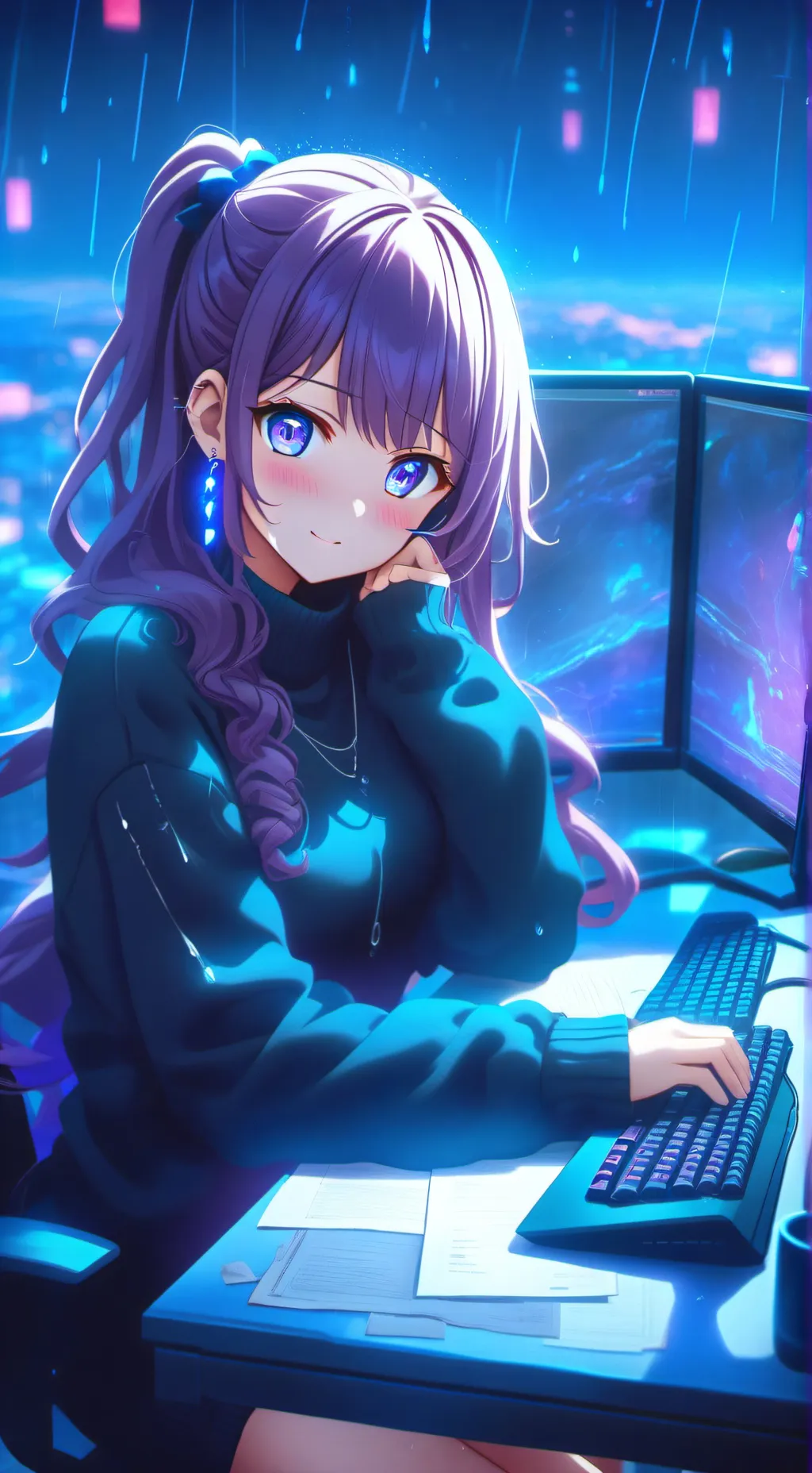 ai character: Shiori background