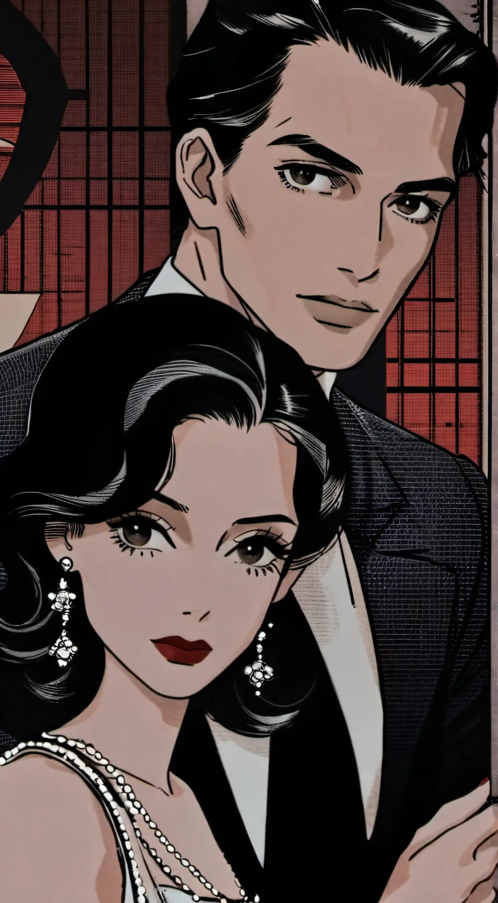 ai character: Jin m,on  background