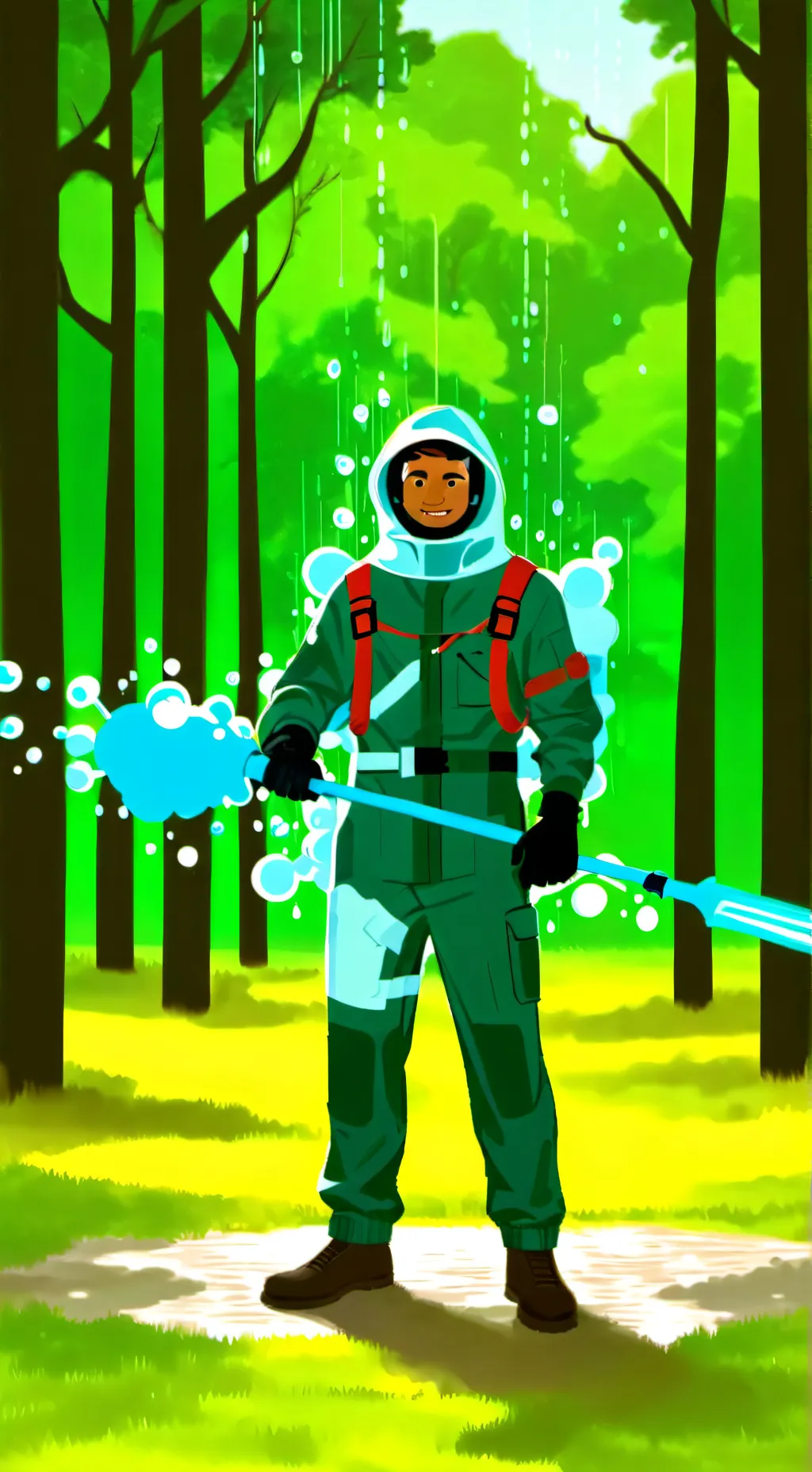 ai character: SPRUNKI OC background