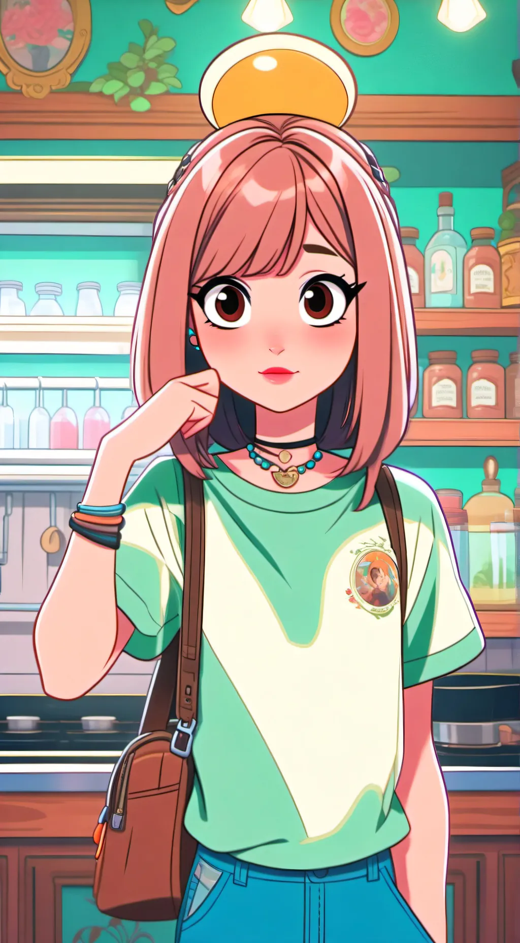 ai character: poop girl background