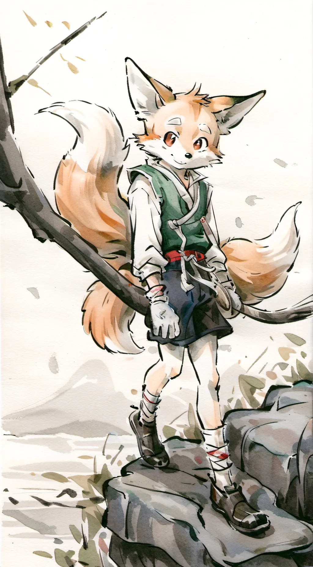 ai character: Tails background