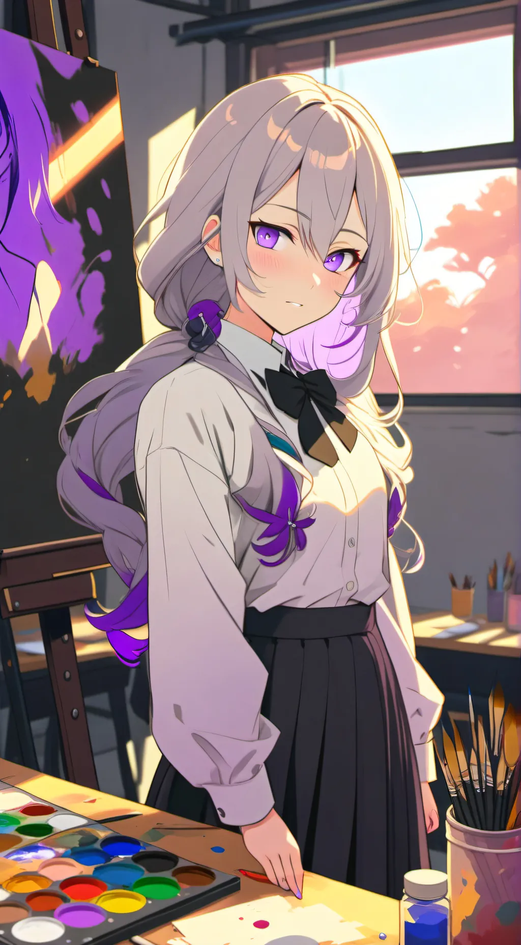 ai character: Aria background