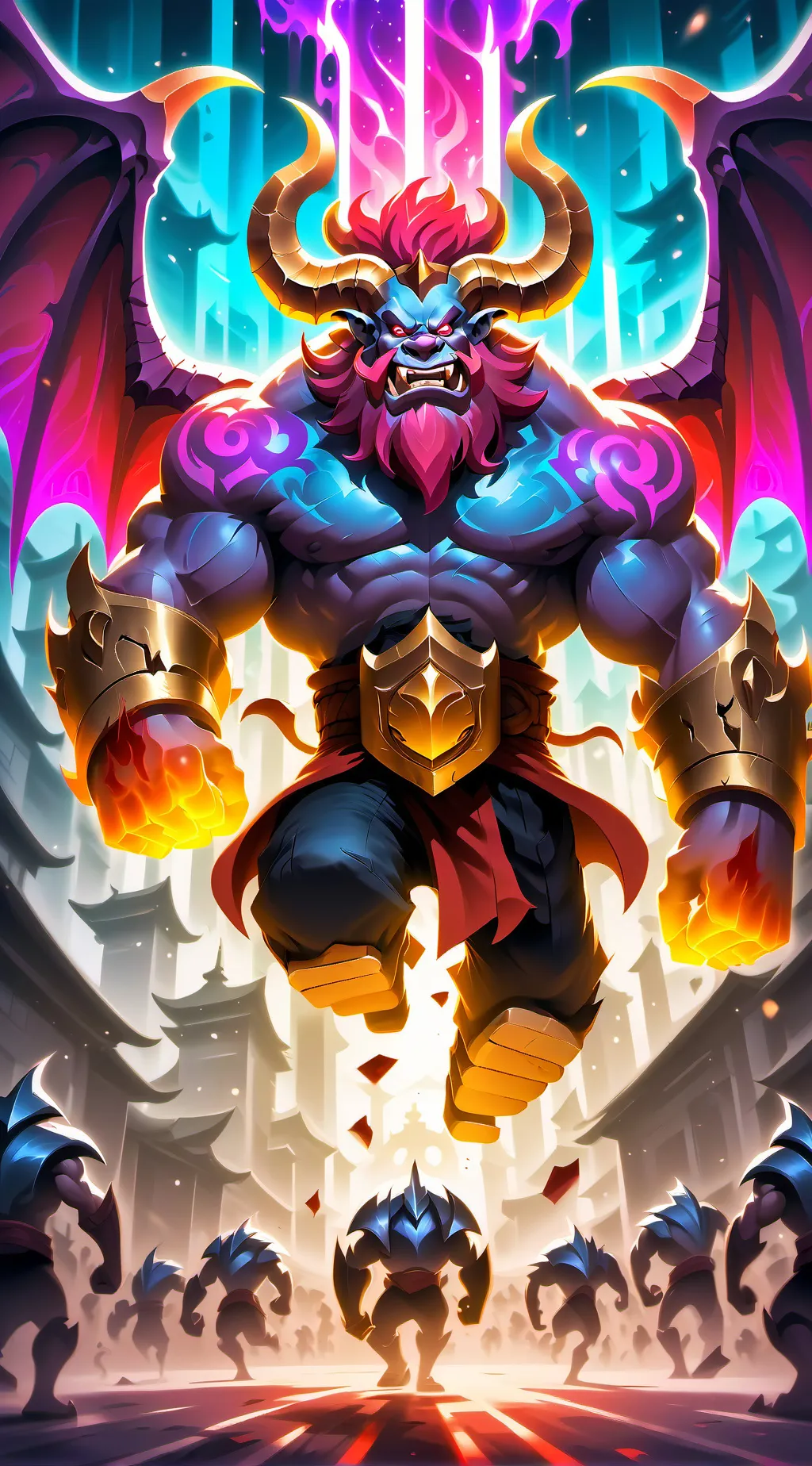 ai character: Demon slayer  background