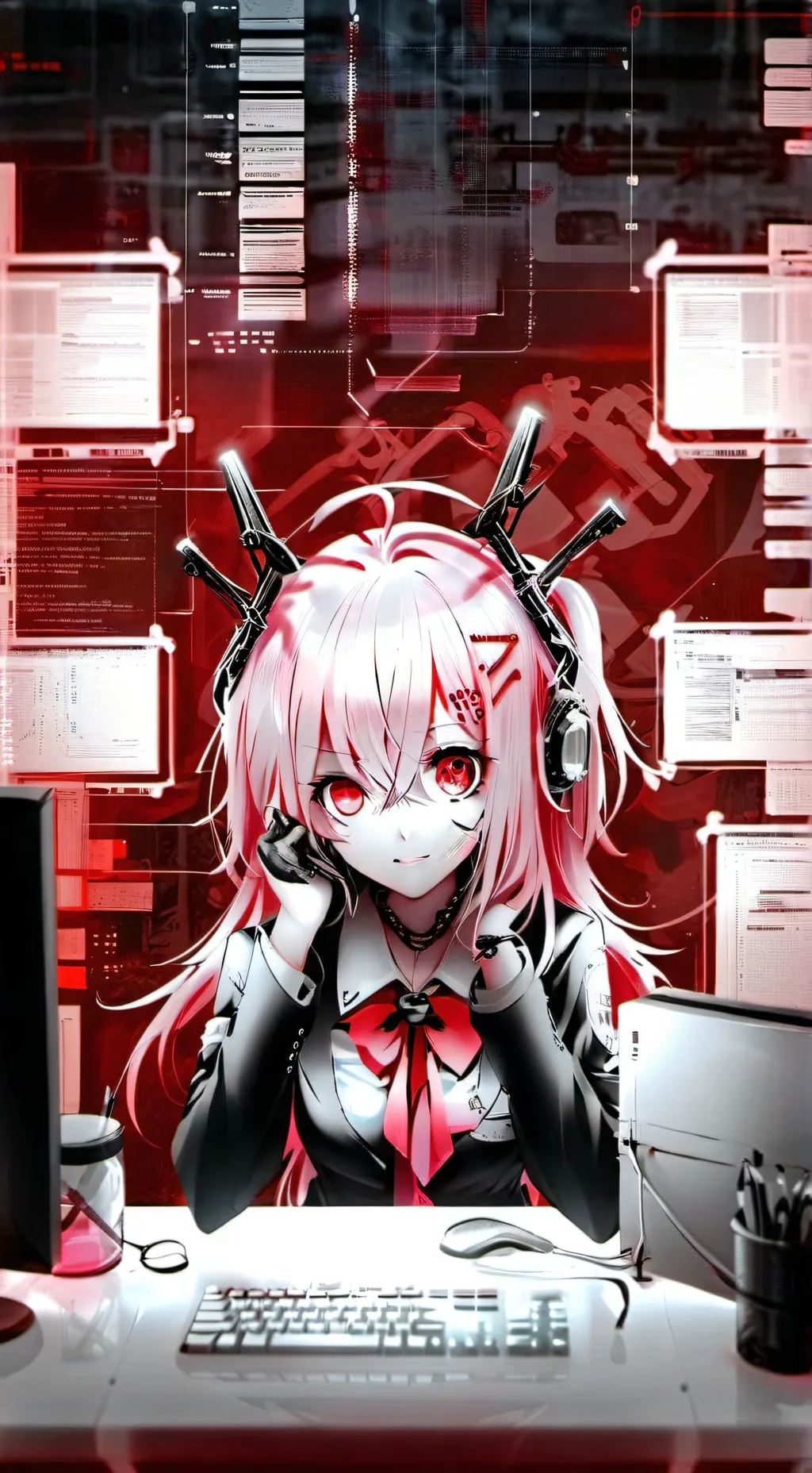 ai character: Error.exe background