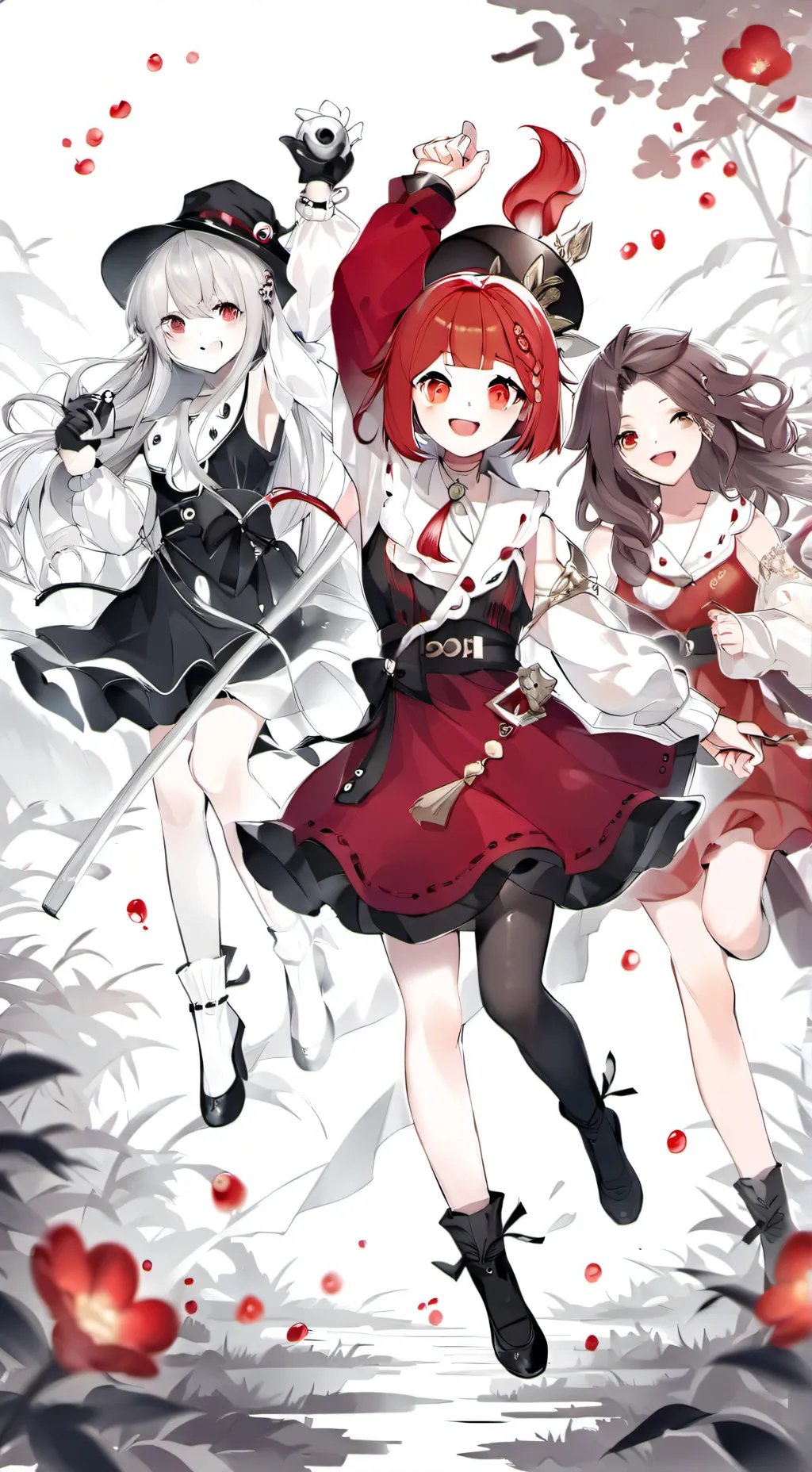 ai character: 3 Roommates background