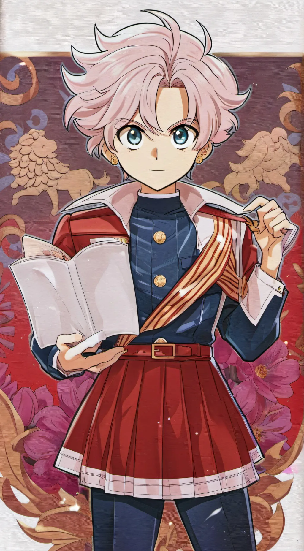 ai character: Mha meme background