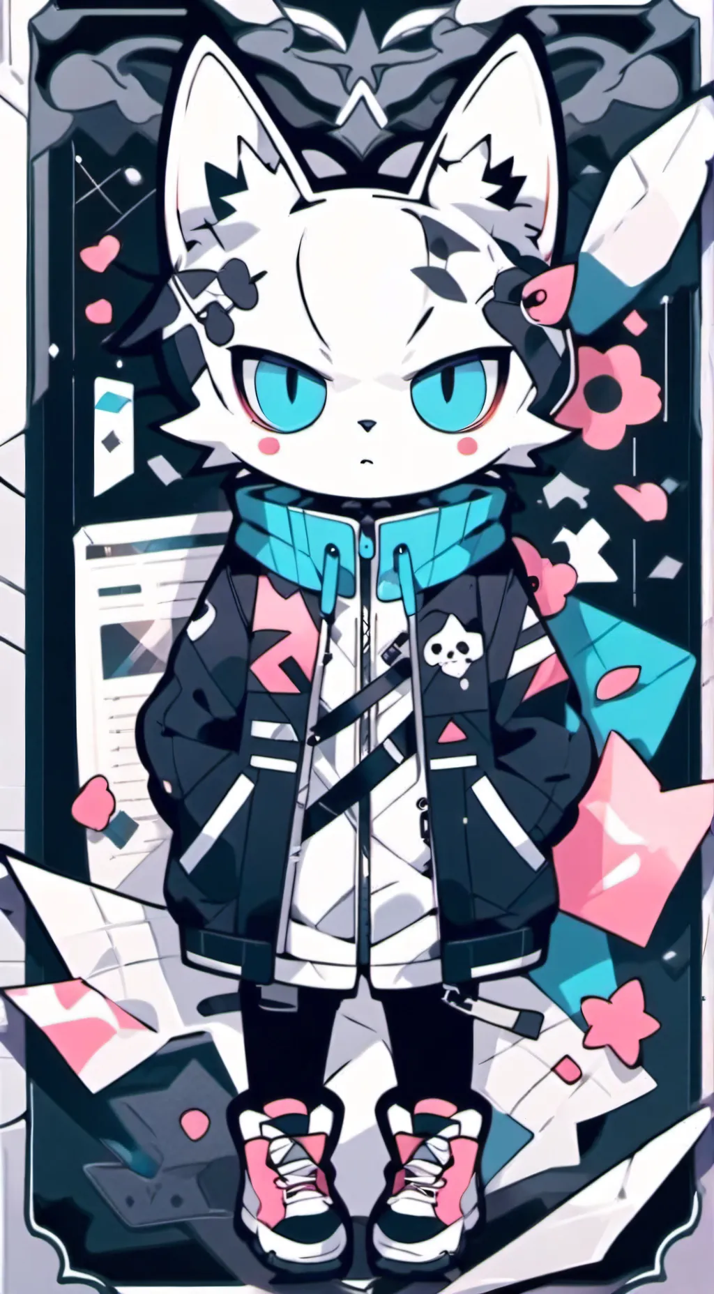 ai character: gatita background