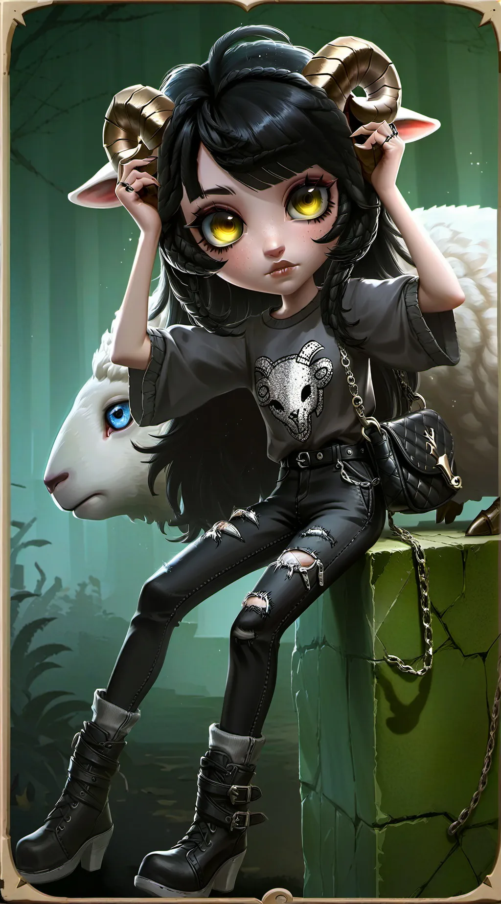 ai character: sheepexplorer background